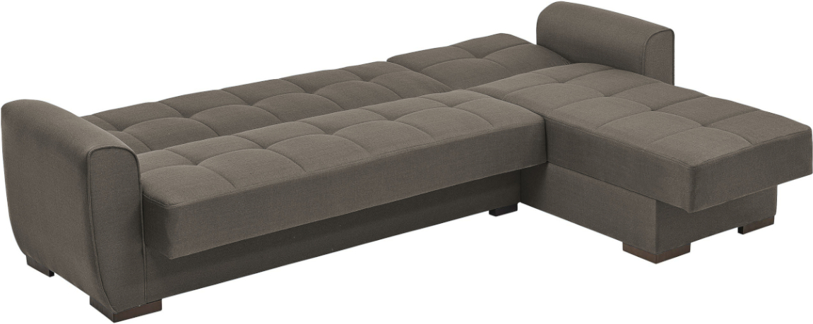 Απεικονίζει Γωνιακός Καναπές Κρεβάτι Mozzi Lyon με λειτουργία κρεβατιού.